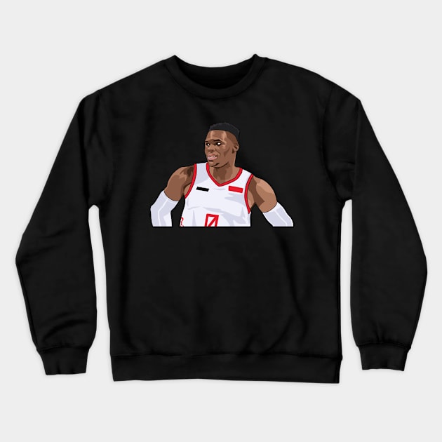 Russell Westbrook- Houston Rockets Crewneck Sweatshirt by ActualFactual